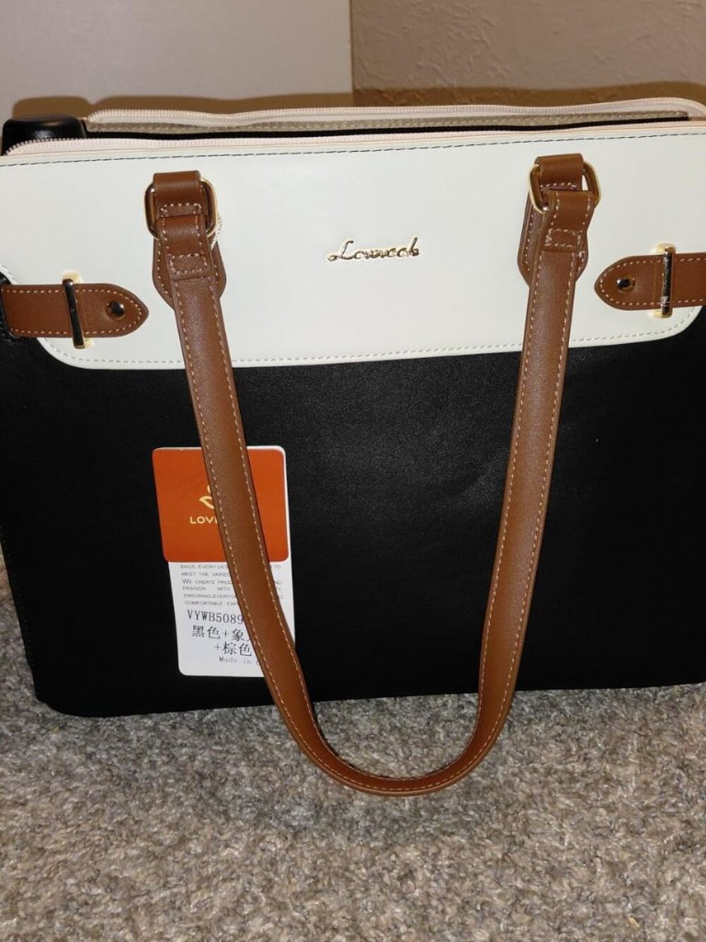 Laptop Tote Bag for Women Work, Teacher Tote Bag with Large Cup Holder